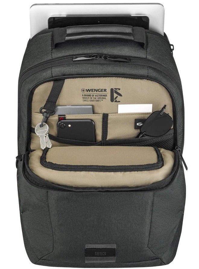 Wenger MX Eco Professional 16 Inch Laptop Backpack With Tablet Pocket - Charcoal - Image 4